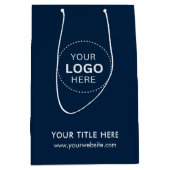 Minimalistisch Business Modernes Geschenktasche Mittlere Geschenktüte (Vorderseite)