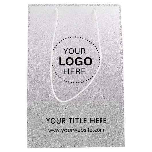 Minimalistisch Business Modernes Geschenktasche Mittlere Geschenktüte (Vorderseite)