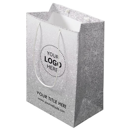 Minimalistisch Business Modernes Geschenktasche Mittlere Geschenktüte (Vorderseite Schrägansicht)