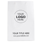 Minimalistisch Business Modernes Geschenktasche Mittlere Geschenktüte (Vorderseite)