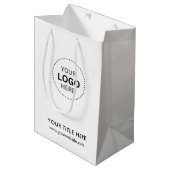 Minimalistisch Business Modernes Geschenktasche Mittlere Geschenktüte (Vorderseite Schrägansicht)