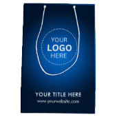 Minimalistisch Business Modernes Geschenktasche Mittlere Geschenktüte (Rückseite)