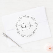 Minimalistisch Business Personalisiert Vielen Dank Runder Aufkleber (Umschlag)