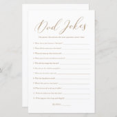 Minimalistisch Calligraphy Vater Jokes Baby Showsp (Vorne/Hinten)