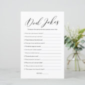 Minimalistisch Calligraphy Vater Jokes Baby Showsp (Stehend Vorderseite)
