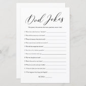 Minimalistisch Calligraphy Vater Jokes Baby Showsp (Vorne/Hinten)