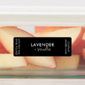 Minimalistisch Candle Jar Thin Vertikal Label Set Etiketten (Befestigt)