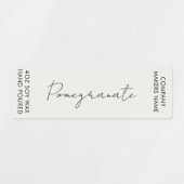 Minimalistisch Candle Jar Thin Vertikal Label Set Etiketten (Design 1)