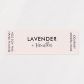 Minimalistisch Candle Jar Thin Vertikal Label Set Etiketten (Design 1)