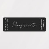 Minimalistisch Candle Jar Thin Vertikal Label Set Etiketten (Design 1)