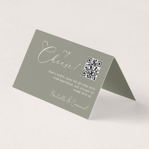 Minimalistisch Capture the Liebe QR code Folgekart