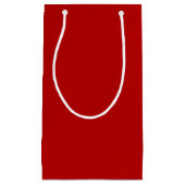 Minimalistisch Cherry Red Crimson solide schlicht Kleine Geschenktüte (Vorderseite)