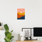 Minimalistisch Chic Abstrakt Poster (Heimbüro)