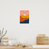 Minimalistisch Chic Abstrakt Poster (Küche)