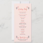 Minimalistisch-Chic-Ästhetik Elegante Hochzeitspro (Rückseite)