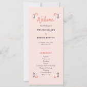 Minimalistisch-Chic-Ästhetik Elegante Hochzeitspro (Vorderseite)