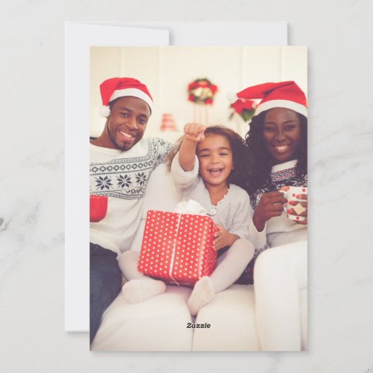 Minimalistisch Chic Boho Tree Pink Weihnachten (Rückseite)