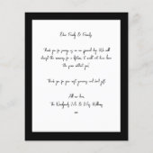 Minimalistisch Chic Budget Foto Hochzeit Vielen Da (Rückseite)