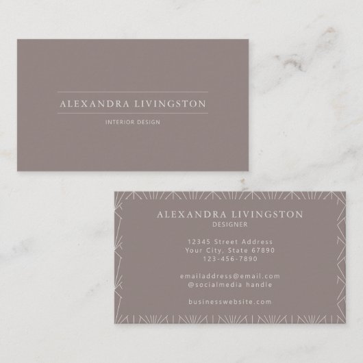 Minimalistisch Chic Cappella Santa Maria degli Ang Visitenkarte (Vorne/Hinten)