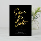 Minimalistisch-Chic-EDITABLE-FARBEN-Foto Save the Folieneinladung (Stehend vorne)