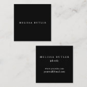 Minimalistisch Chic Einfache Berufliche Moderne Sc Quadratische Visitenkarte (Vorne/Hinten)