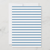 Minimalistisch Chic Foto Save the Date | Blau (Rückseite)