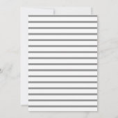 Minimalistisch Chic Foto Save the Date | Grau (Rückseite)