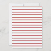 Minimalistisch Chic Foto Save the Date | Rot (Rückseite)