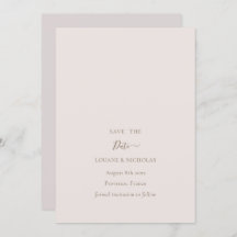 Minimalistisch-Chic-Gold-Blush Save the Date Hochz