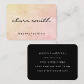 Minimalistisch Chic Grunge Visitenkarte (Vorne/Hinten)