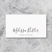 Minimalistisch Chic Handgeschriebene Kalligraphie Visitenkarte