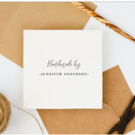 Minimalistisch Chic Handmade Individuelle Name Sti Permastempel
