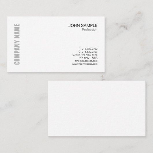 Minimalistisch Chic Modernes Berufliches Design We Visitenkarte (Vorne/Hinten)