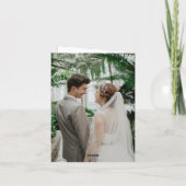 Minimalistisch Chic Monogram Formal Wedding Cockta Einladung (Rückseite)