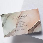 Minimalistisch Chic Watercolor Visitenkarte