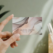 Minimalistisch Chic Watercolor Visitenkarte