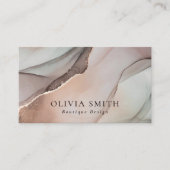 Minimalistisch Chic Watercolor Visitenkarte (Vorderseite)