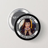 Minimalistisch Class Wiedersehen-Foto - Schwarz-Si Button (Vorne & Hinten)