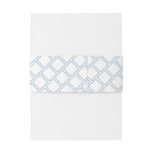 Minimalistisch Classic Blue White Anfangsdatum Hoc Einladungsbanderole (Rückseitenbeispiel)