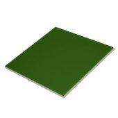 Minimalistisch Classic Green Solid Color #245501 Fliese (Seite)