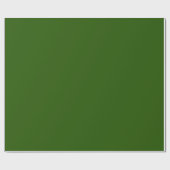Minimalistisch Classic Green Solid Color #245501 Geschenkpapier (Flach)