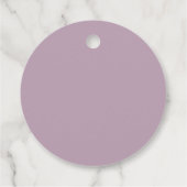 Minimalistisch Classic Lilac Brautparty Vielen Dan Geschenkanhänger (Rückseite)