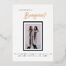 Minimalistisch Classy Simple Bridesmaid