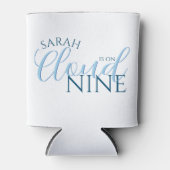 Minimalistisch Cloud 9 Brautparty Dosenkühler (Vorderseite)