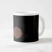 Minimalistisch Coffee Line Art - Kaffeeliebhaber Jumbo-Tasse (Vorderseite Rechts)