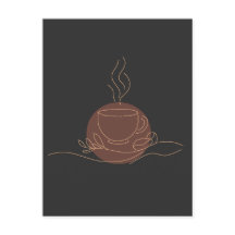 Minimalistisch Coffee Line Art - Kaffeeliebhaber