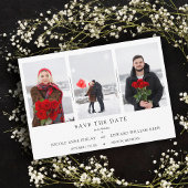 Minimalistisch Collage 3 Fotos Couple Wedding Verl