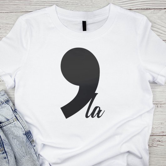 Minimalistisch Comma-La T-Shirt