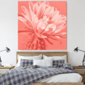 Minimalistisch Coral Cactus Bloom Leinwanddruck (Insitu (Schlafzimmer))