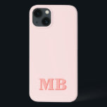 Minimalistisch Coral Pink Modernes Monogramm Case-Mate iPhone Hülle<br><div class="desc">Coral Pink Minimalistisch Moderne erste Monogram Phone Case. Erstellen Sie Ihren eigenen personalisierten iPhone Case mit individuellem Anfangsnamen.</div>